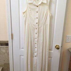 White shirt dress